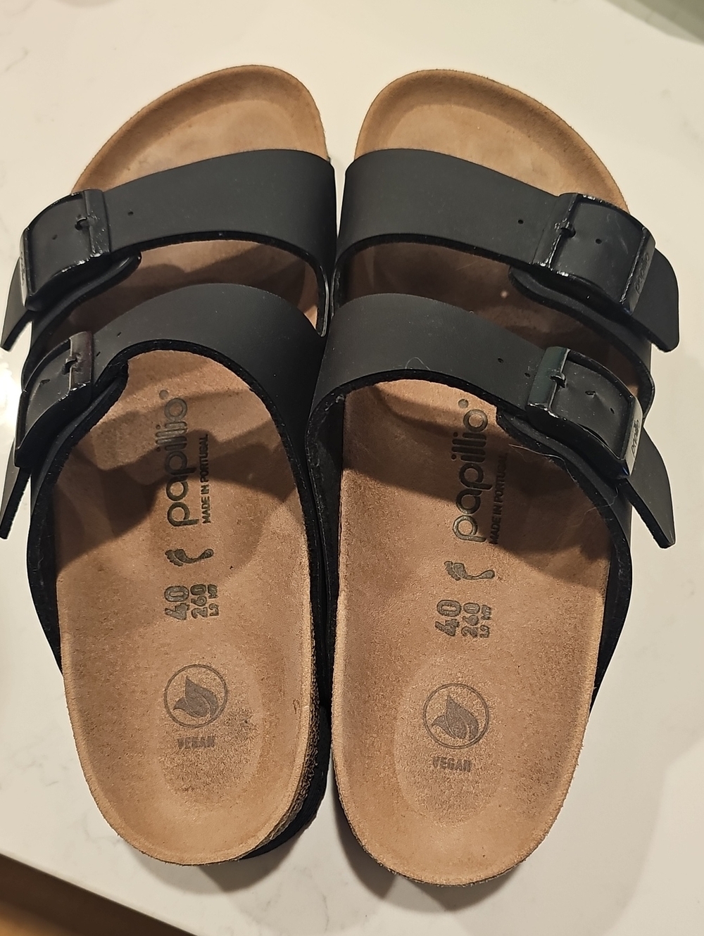 Lightly Used Black Papillo by Birkenstock Sandals Size 9 or 40 - Picture 2 of 4